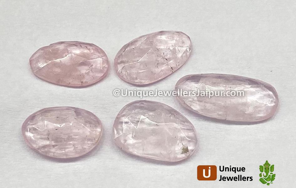 Morganite Rose Cut Slices