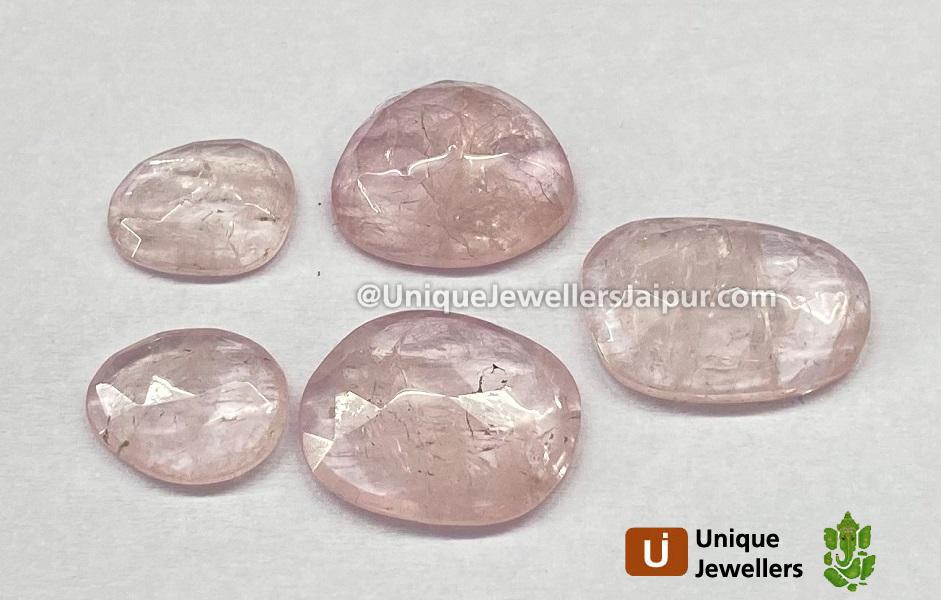 Morganite Rose Cut Slices