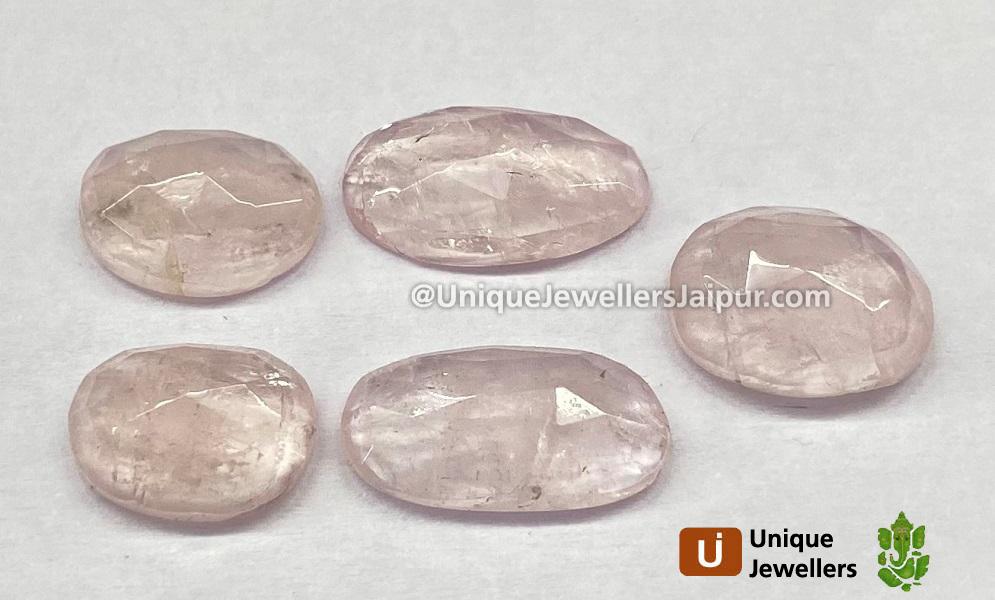 Morganite Rose Cut Slices