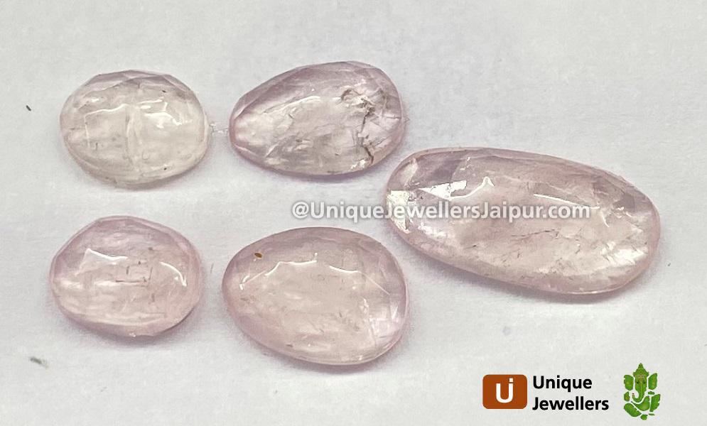 Morganite Rose Cut Slices