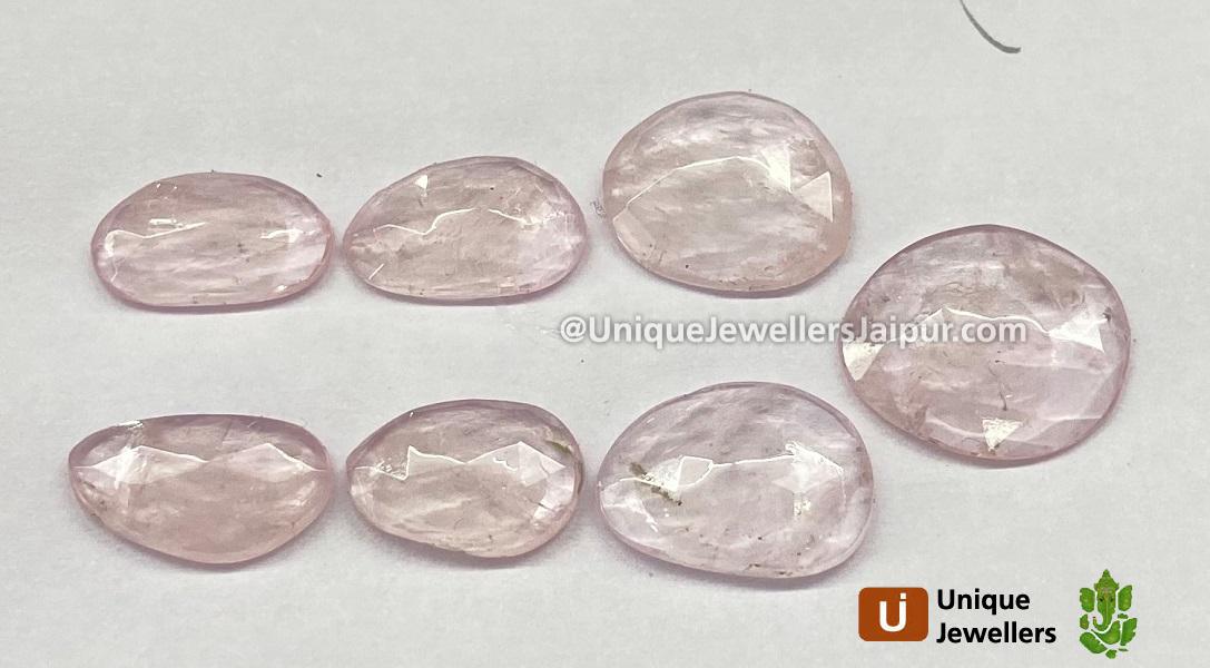 Morganite Rose Cut Slices