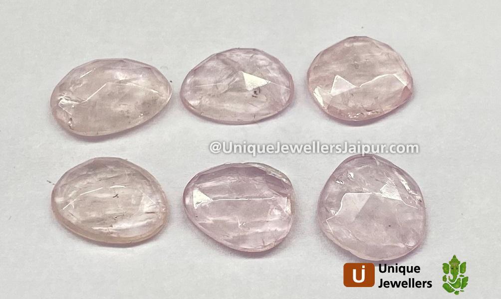 Morganite Rose Cut Slices