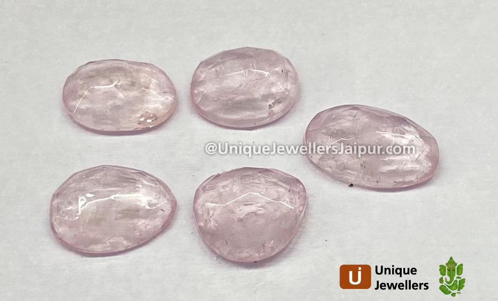 Morganite Rose Cut Slices