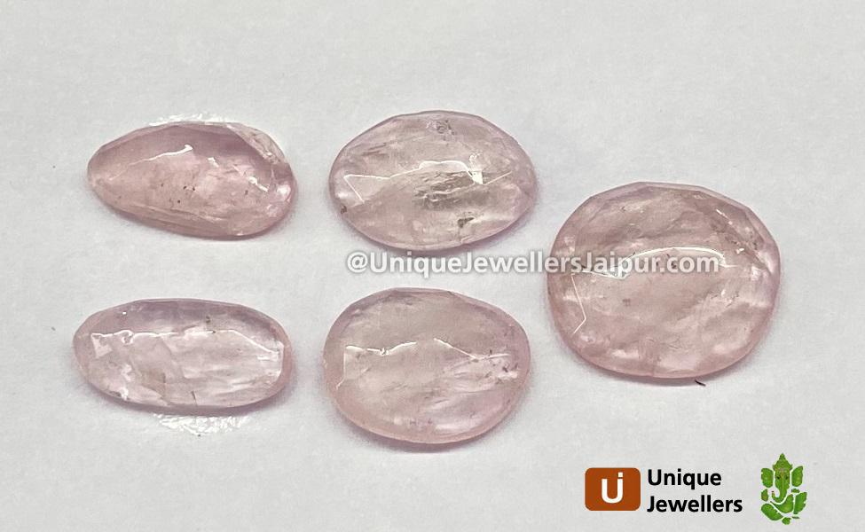 Morganite Rose Cut Slices