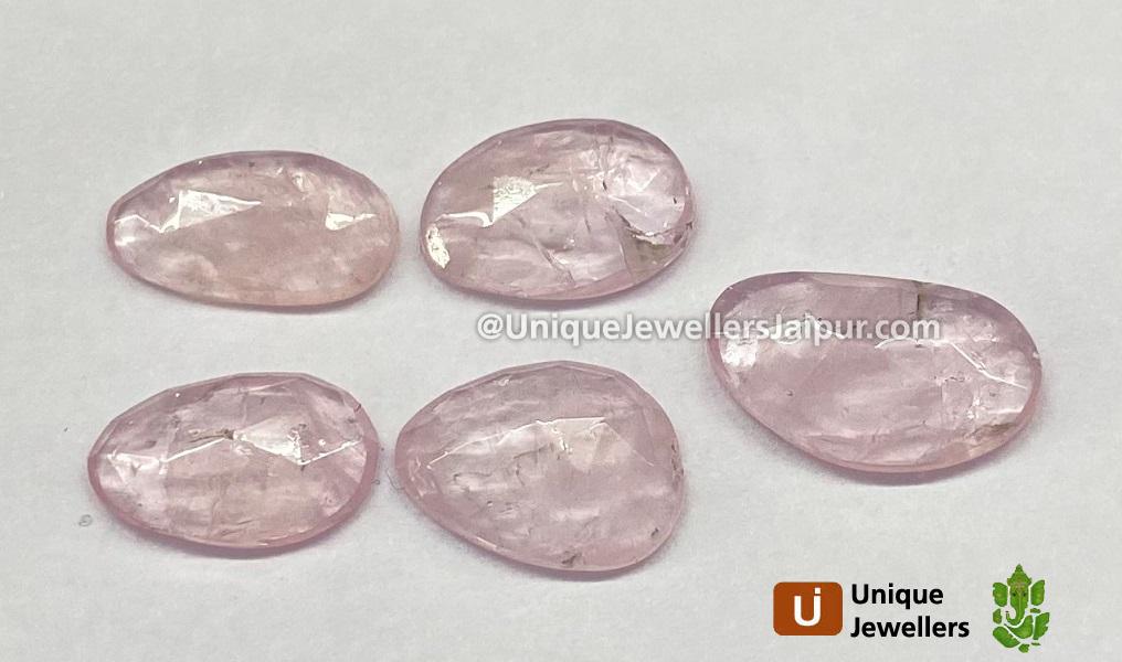 Morganite Rose Cut Slices