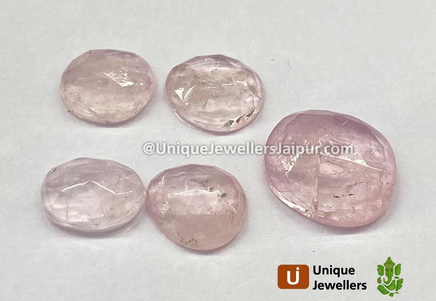 Morganite Rose Cut Slices