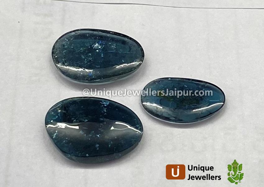 Blue Tourmaline Smooth Slices