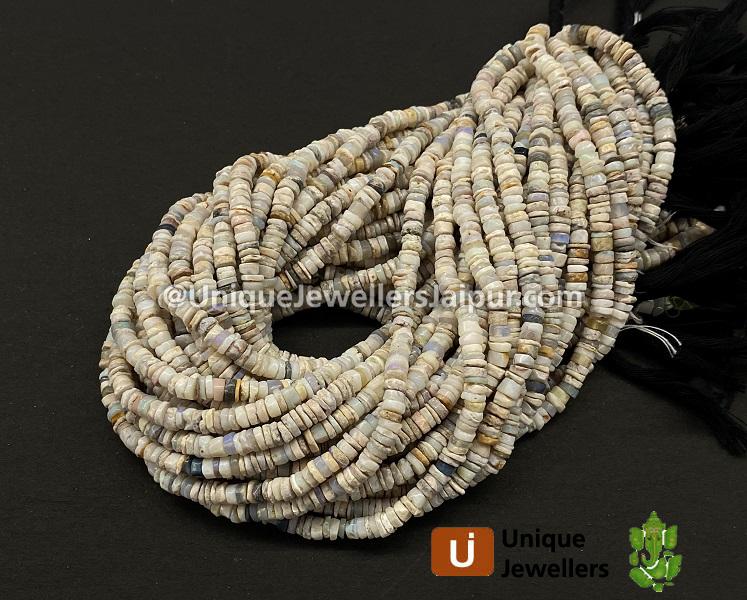 Australian Opal Smooth Tyre Beads