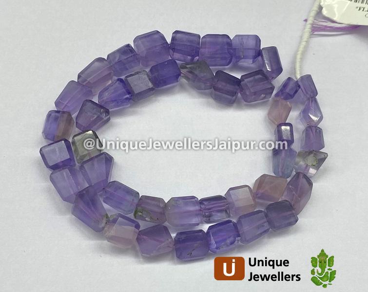 Purple Fluorite Faceted Nugget Beads