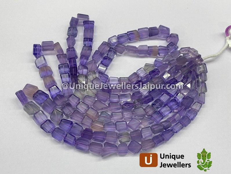 Purple Fluorite Faceted Nugget Beads