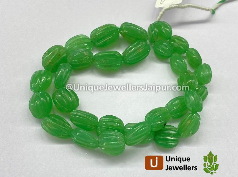 Chrysoprase Carved Nugget Beads