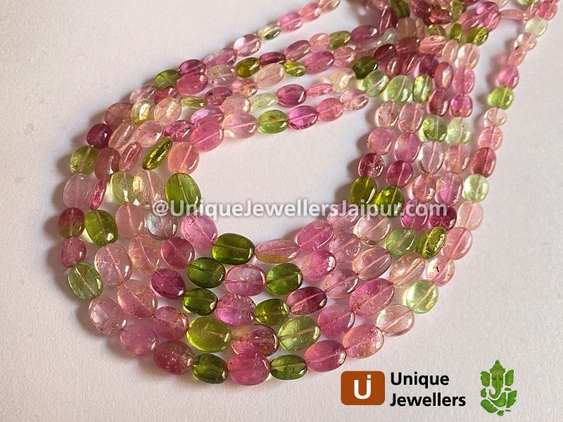 Tourmaline Smooth Oval Nugget Beads