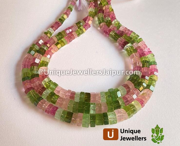 Tourmaline Step Cut Bolt Beads