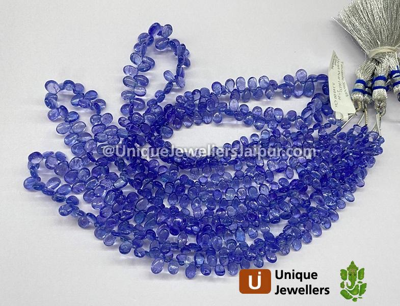 Tanzanite Smooth Pear Beads