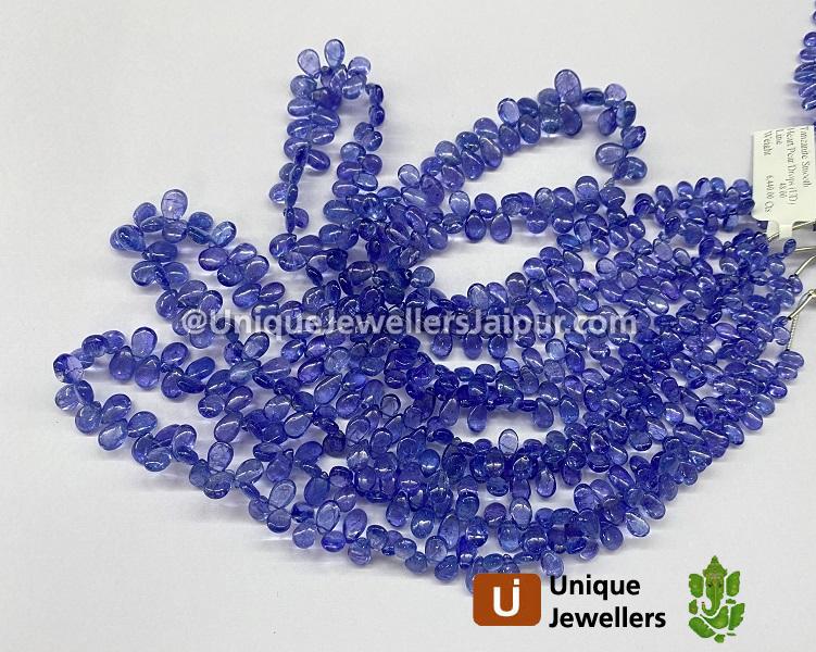 Tanzanite Smooth Pear Beads