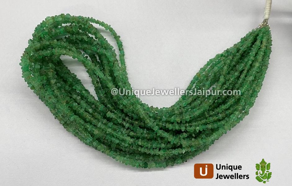 Emerald Rough Chips Beads