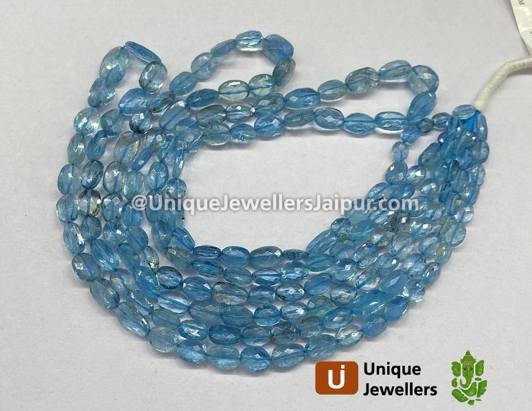 Santa Maria Aquamarine Faceted Oval Beads