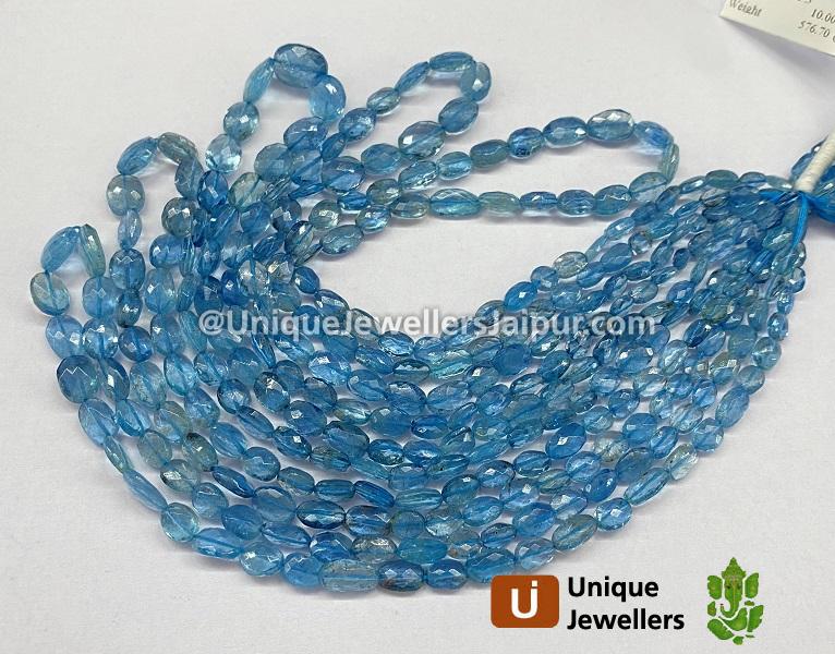 Santa Maria Aquamarine Faceted Oval Beads