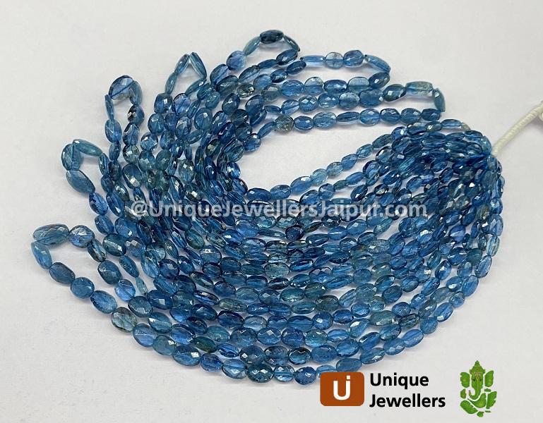 Santa Maria Aquamarine Faceted Oval Beads