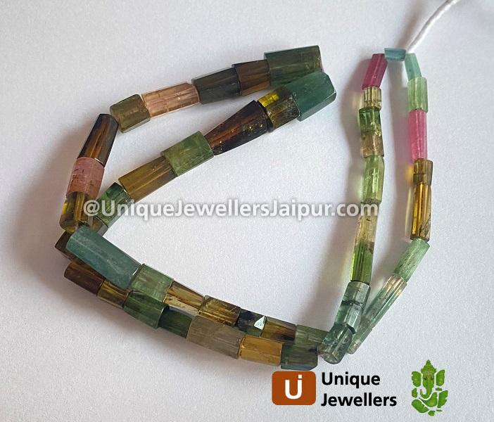 Tourmaline Step Cut Pipe Beads