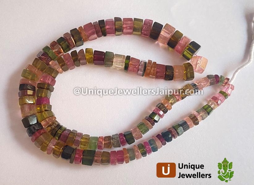 Tourmaline Step Cut Bolt Beads