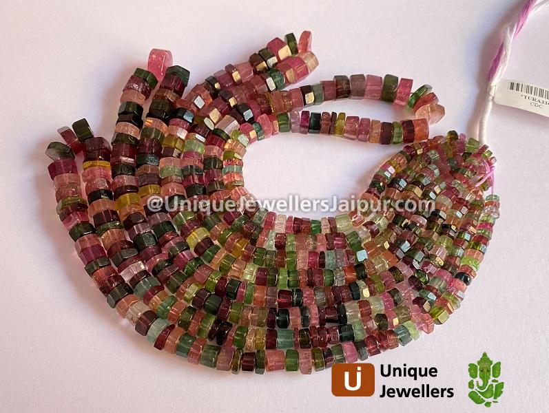 Tourmaline Step Cut Bolt Beads