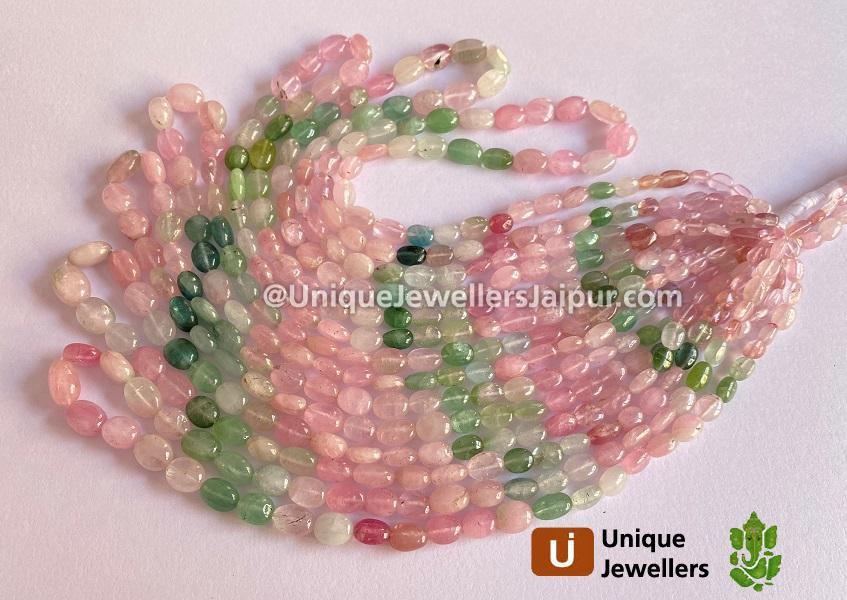 Afghan Tourmaline Smooth Oval Beads