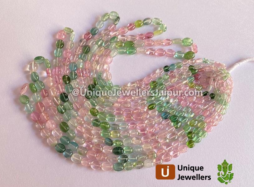 Afghan Tourmaline Smooth Oval Beads