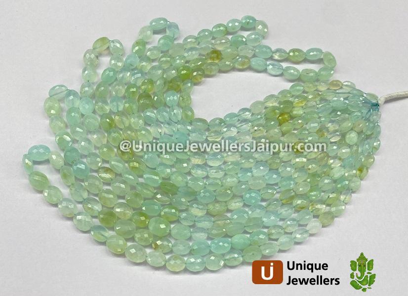 Blue Opal Peruvian Shaded Faceted Oval Beads