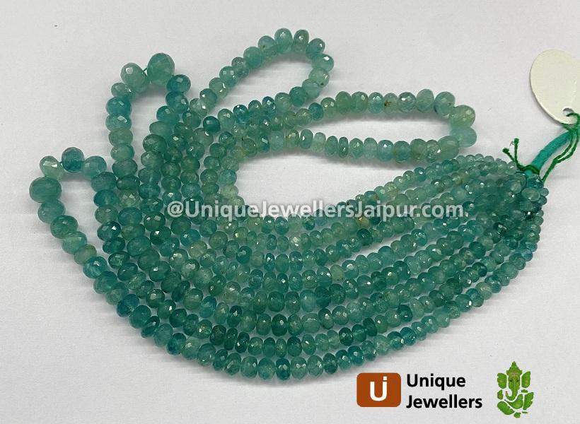 Grandiderite Far Faceted Roundelle Beads