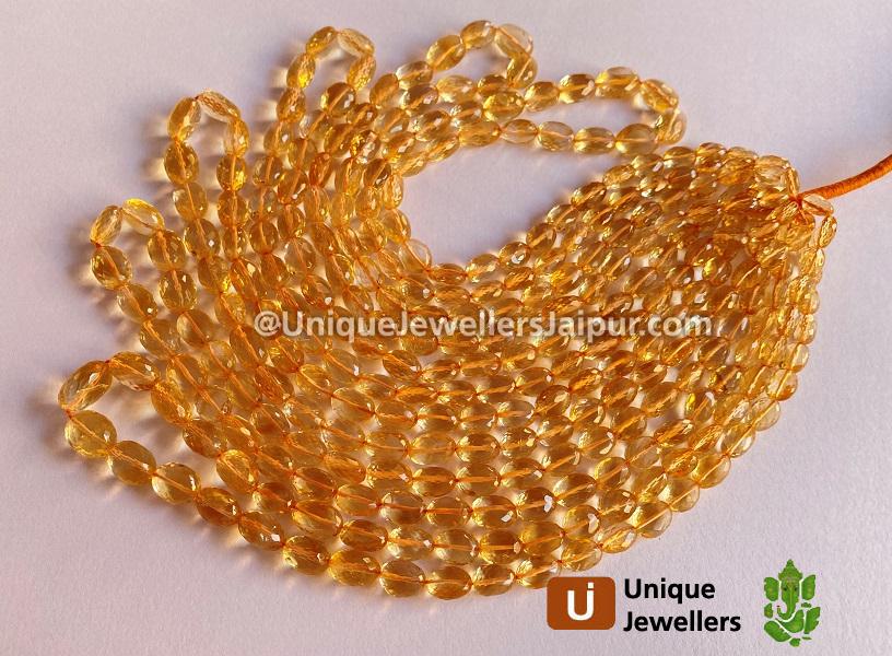 Citrine Far Faceted Nuggets Beads