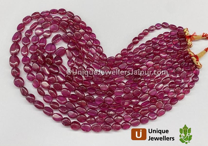 Ruby Smooth Nuggets Beads