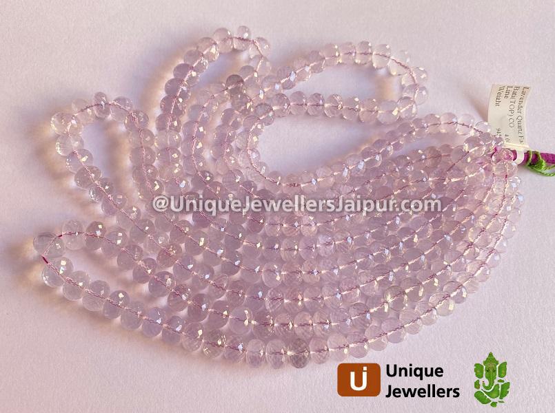Scorolite Far Faceted Roundelle Beads