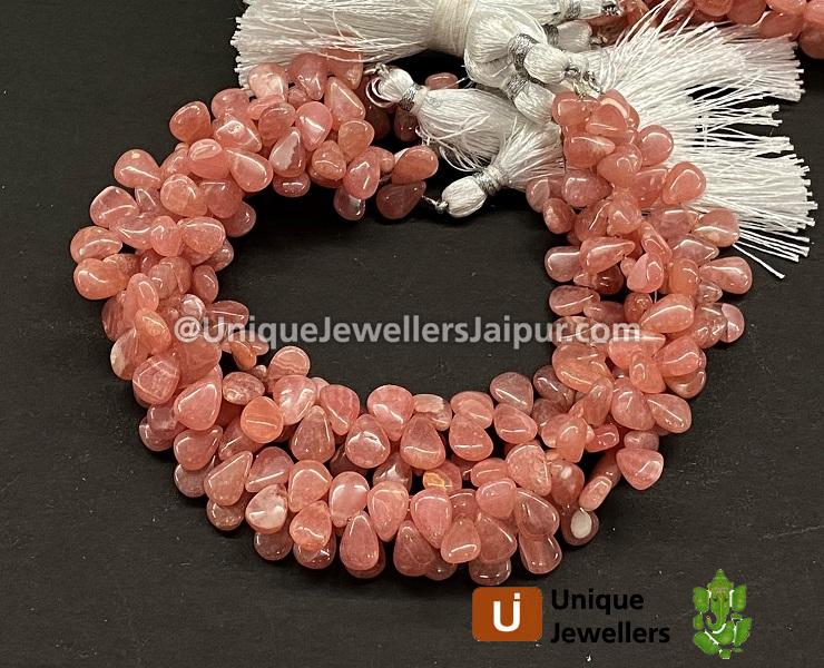 Rhodochrosite Smooth Pear Beads