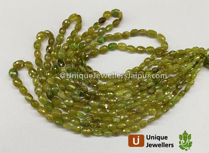 Sphene Faceted Oval Shaded Beads