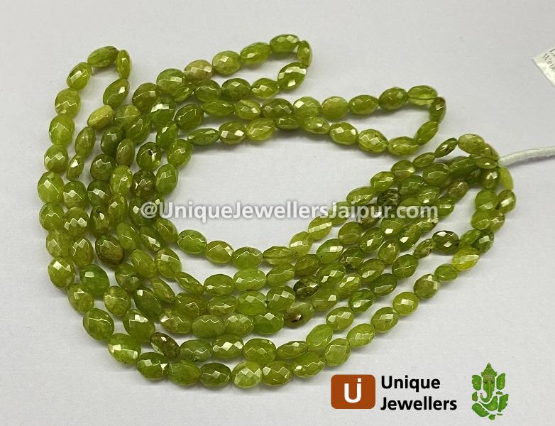 Sphene Faceted Oval Beads