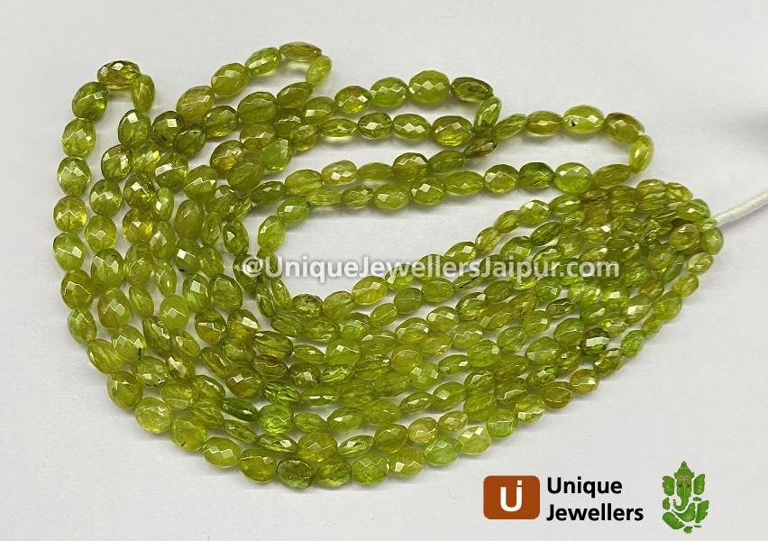 Sphene Faceted Oval Beads