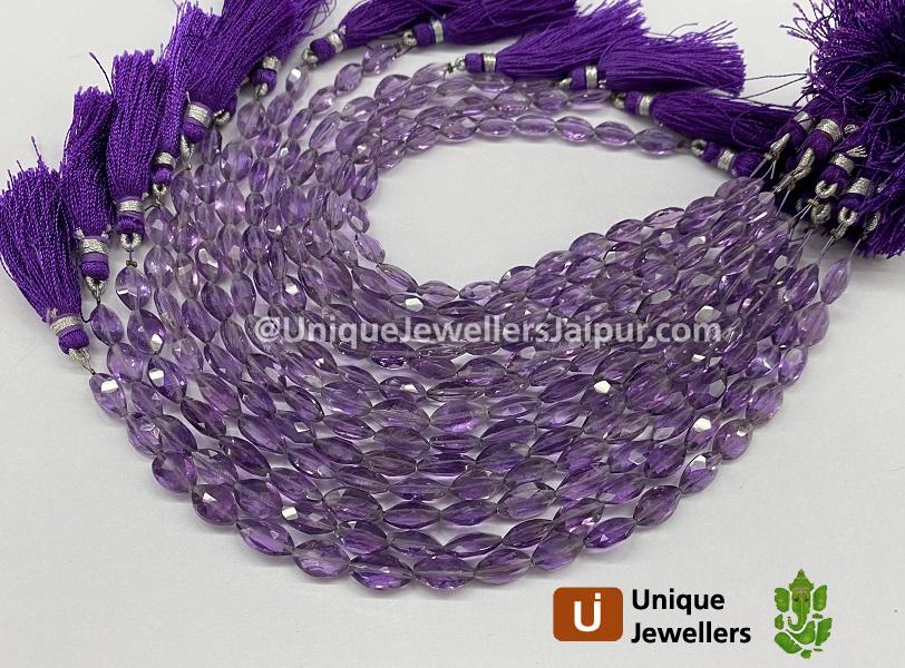 Amethyst Faceted Marquise Beads
