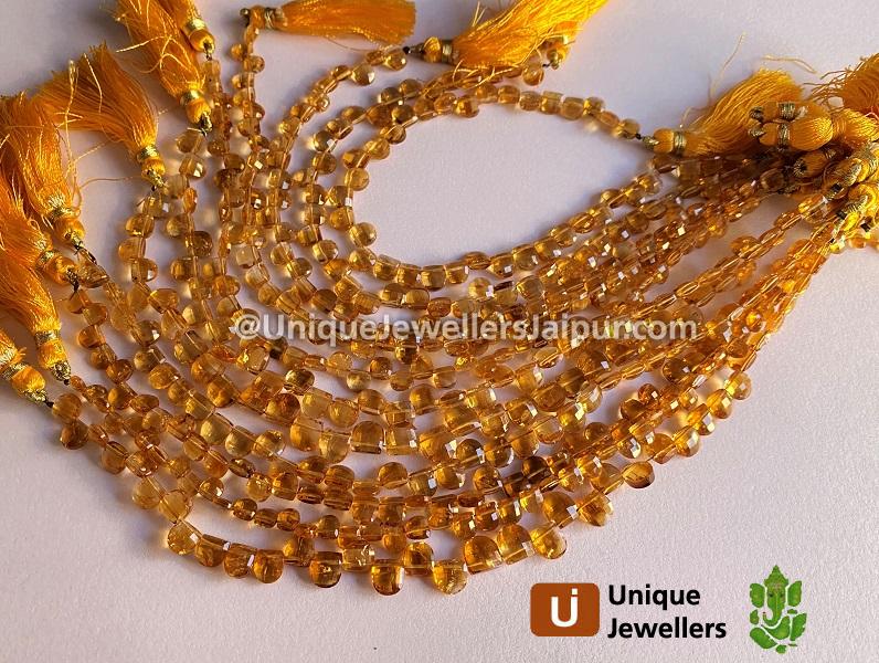 Madeira Citrine Faceted U Beads