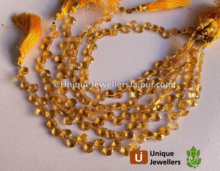 Citrine Faceted U Beads