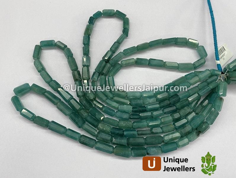 Paraiba Grandidierite Far Step Cut Pipe Beads