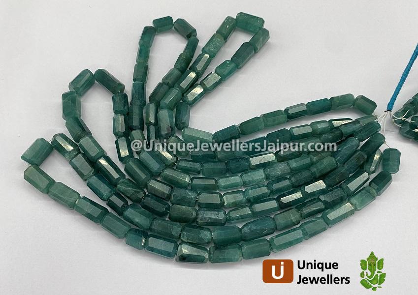 Indicolite Grandidierite Far Step Cut Pipe Beads