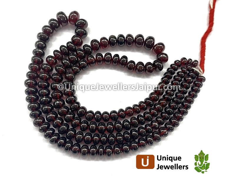 Red Garnet Far Smooth Roundelle Beads