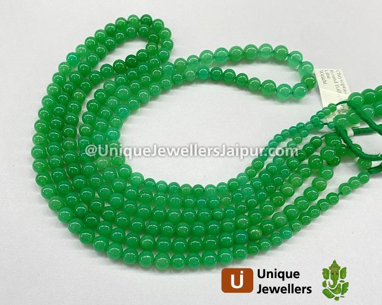 Chrysoprase Smooth Round Balls Beads