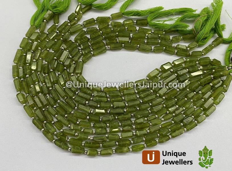 Vesuvianite Faceted Nuggets Beads