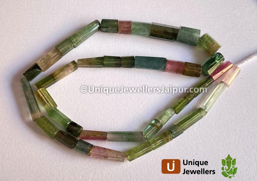 Tourmaline Step Cut Pipe Beads