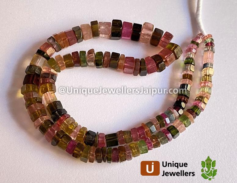 Tourmaline Step Cut Bolt Beads