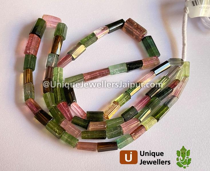 Tourmaline Step Cut Pipe Beads