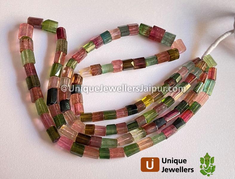 Tourmaline Step Cut Pipe Beads