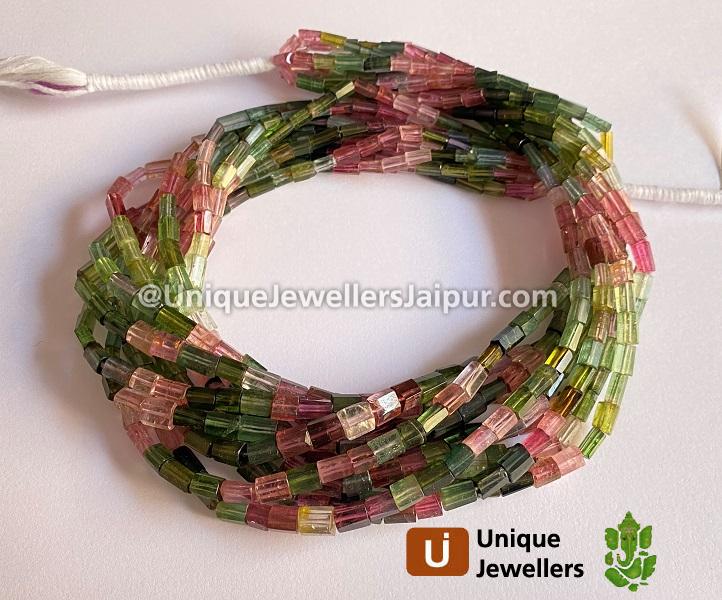 Tourmaline Step Cut Pipe Beads